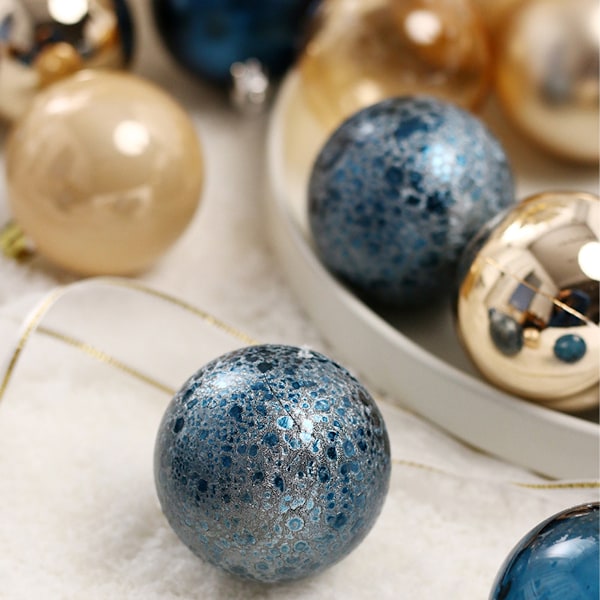 12 Pcs Christmas Ball Ornaments, 6 cm Decorative Christmas