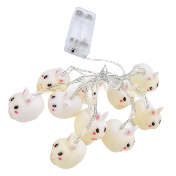 LED-kanin ljusslinga påsk halloween ljusslinga för
