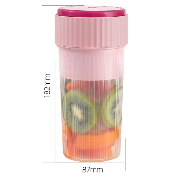 Bärbar mixer, fruktjuicepress, USB-laddare, 450 ml, juicemugg