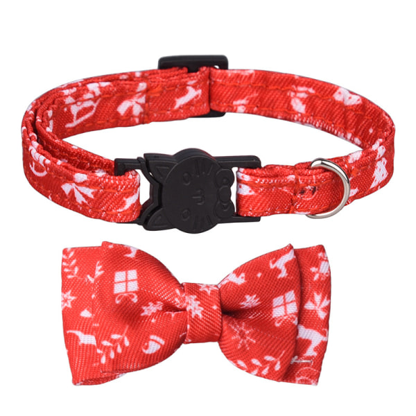 Christmas Dog Collar with Bow Tie Dog Pet Collars for Small