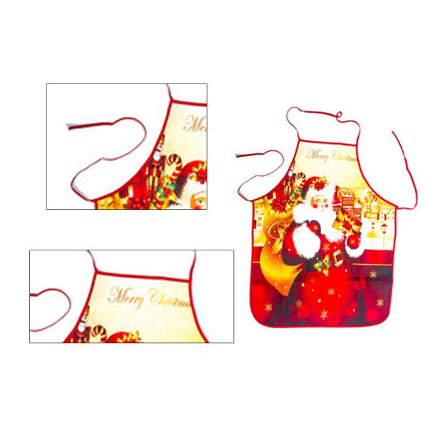 Christmas Apron, Funny Cartoon Apron Style Christmas Santa