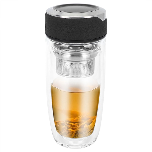 350ML Bärbar Rostfritt Stål Dubbel Glas Utomhus Bil Sport