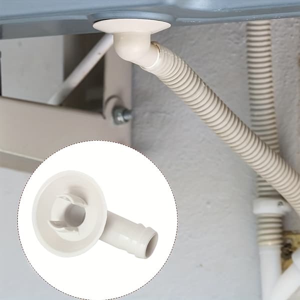 2 st 19 mm vinkelkoppling för luftkonditioneringsslang, PP-kondensatavloppsadapter för mini-split AC