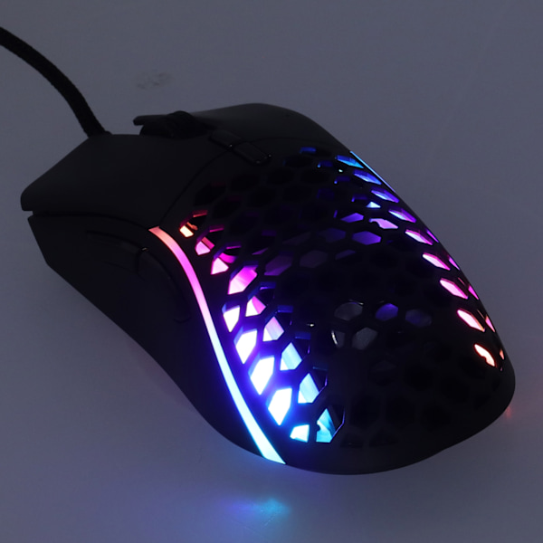 Trådbunden Mus RGB 7-Knapps USB-Port Hollow Ergonomisk Gaming Kontor Dator Tillbehör