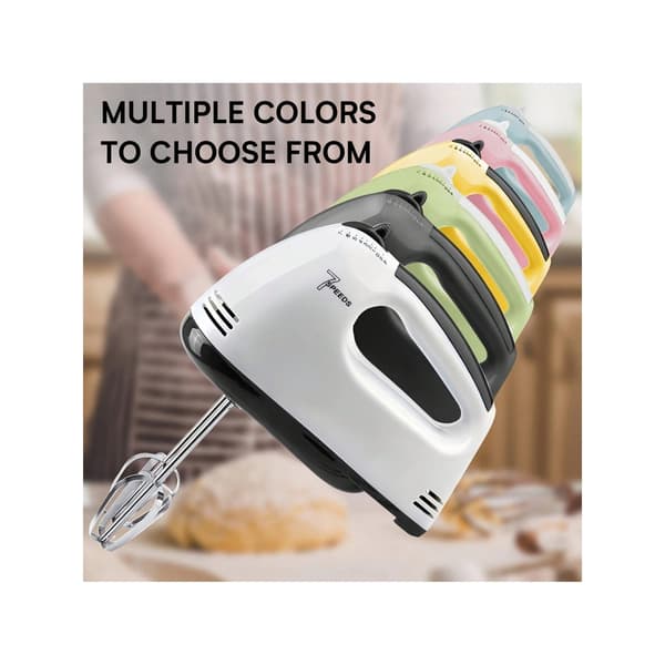 1 set elektrisk handmixer, 7-växlad handhållen elvisp, köksvisp