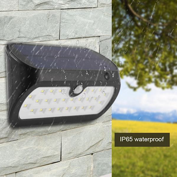 26LED solcellsdriven rörelsesensorlampa utomhus trädgård