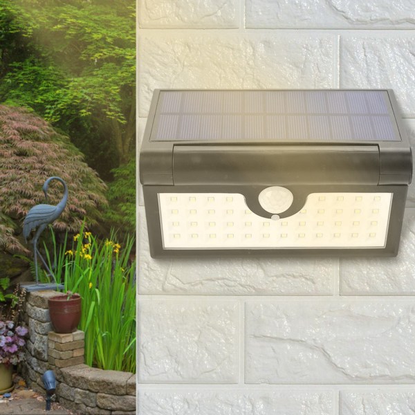2W 42LEDs Vattentät Solenergi Fällbar Infraröd Induktion
