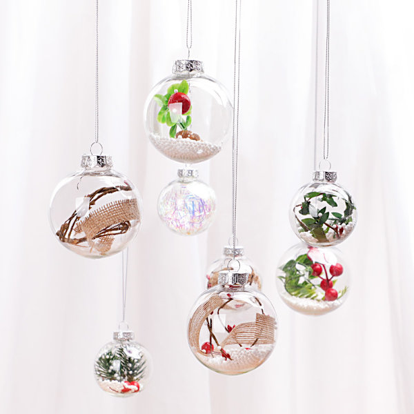 Plastic Christmas Tree Hanging Ornaments Ball, for New Years