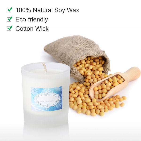 Tooarts| Doftljus 100% Naturligt Sojavax Långvarig Ren Bränning Presentförpackning Charmig Doft Fräschar Upp Luften Perfekt Gåva Heminredning Set med 3