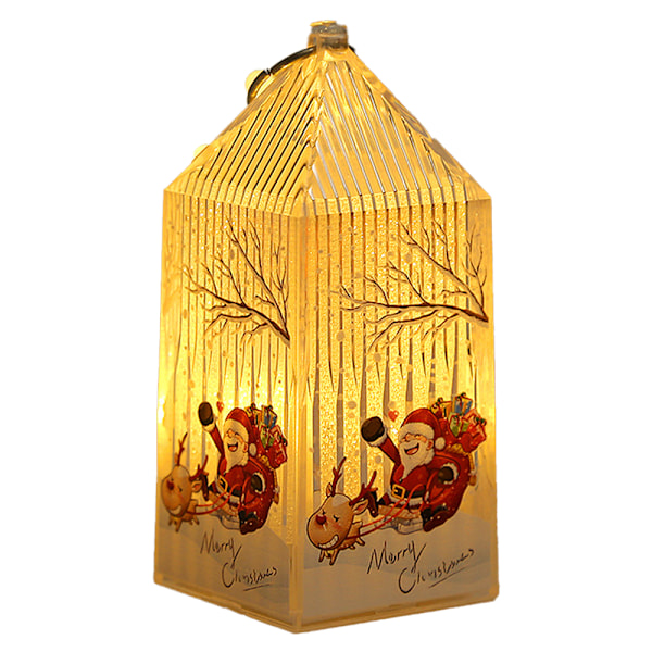 Christmas LED Lantern Light, Small Portable Flameless Lantern