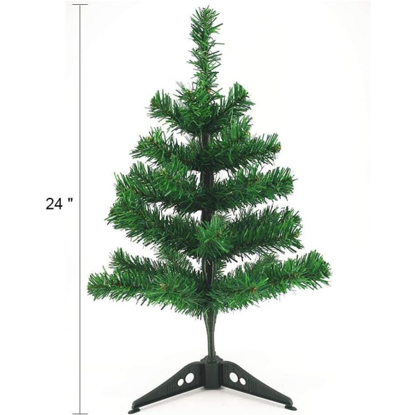 24"/60cm Tabletop Xmas Tree, Artificial Mini Christmas Pine