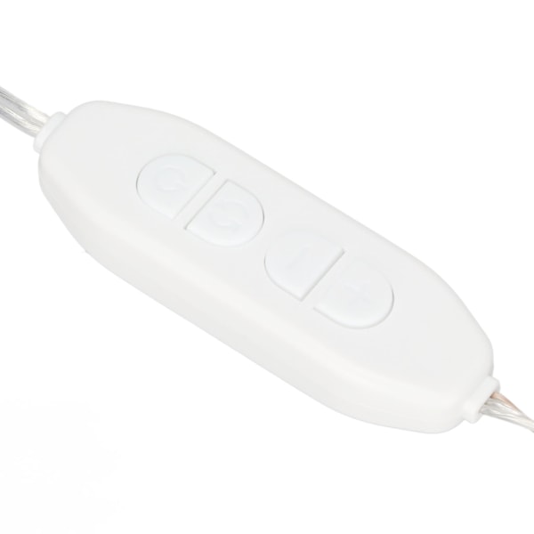 5 LED Sminkspegellampa 5 Dimbar Lampor 3 Färglägen 10 Ljusstyrkenivåer Portabel Belysningsarmatur för Badrum