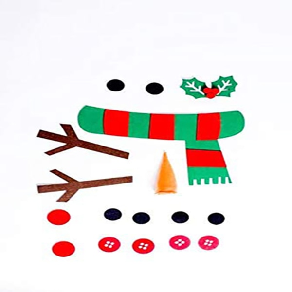 Felt Christmas Snowman Set,3.3ft Large Kids Felt Snowman Game