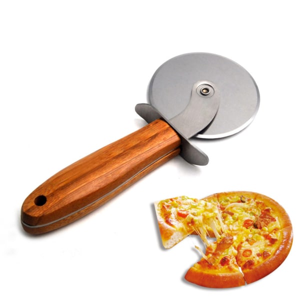 Rostfri pizzaskärare Hjul Kökspizzaskärare med