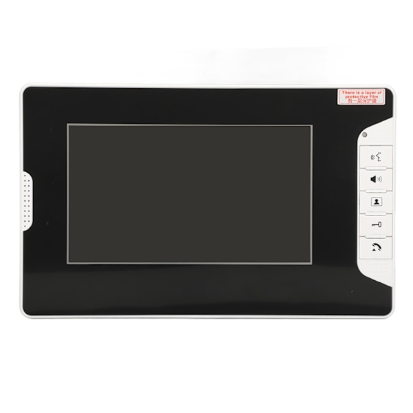 7-tums Video Intercom System Mörkerseende LCD Handsfree Video Dörrtelefon Dörrklocka med Kameramonitor 100‑240V EU-kontakt