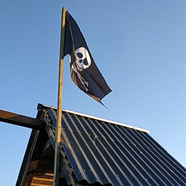 Halloween Jolly Roger Banner Skelett Pirat Flaggor Vimplar för