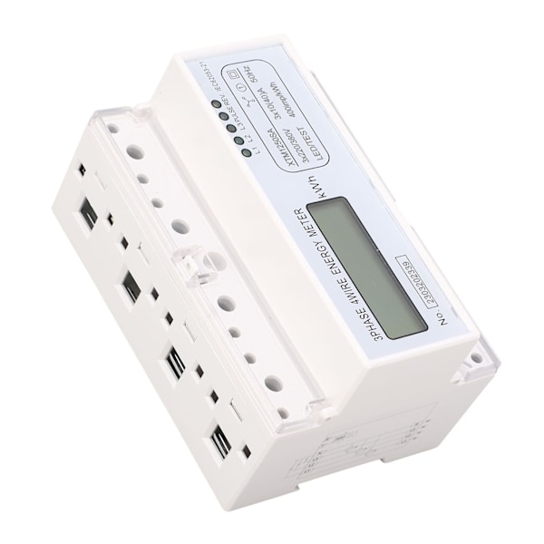 3-fas 4-ledare Energimätare 7-siffrig LCD-display Spänningseffektström Voltmeter Amperemeter Monitor 3x220V 380V