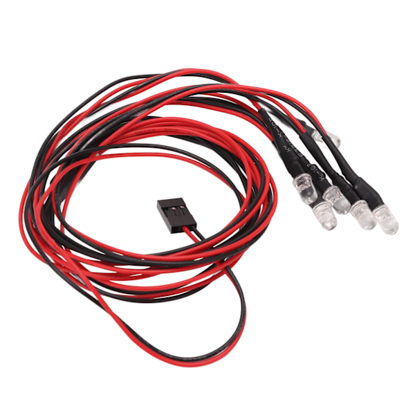 RC Bil LED Ljus Kit, Ideal Ersättning för 1/10 Skala Modeller Med Premium Material, Lätt Att Använda, Silver Metall Lampskärm för Autentiskt Utseende