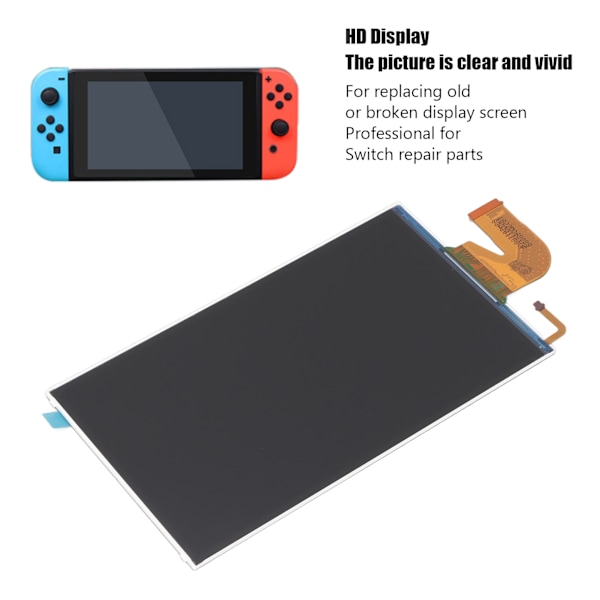 Nintendo Switch LCD-skärm, Digitizer Display Ersättningsdelar Högkvalitativt Reparationskit för Exakt Storlek, Fullfärg Högupplöst Display
