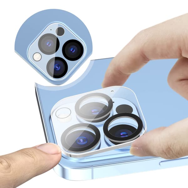 3-pack kameraskyddsglas kompatibelt med iPhone 12 Pro Max 3D stereoskopisk linsfilm reptålig