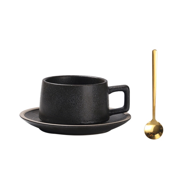 220 ml keramisk kaffekoppset, lattekopp, enkel keramik