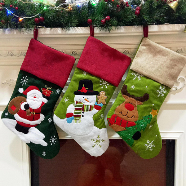 Christmas Stocking，Knitted Stocking, Cute Family Decoration