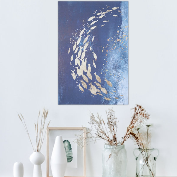 Hav och fisk canvas konst målning affisch väggdekor sovrum