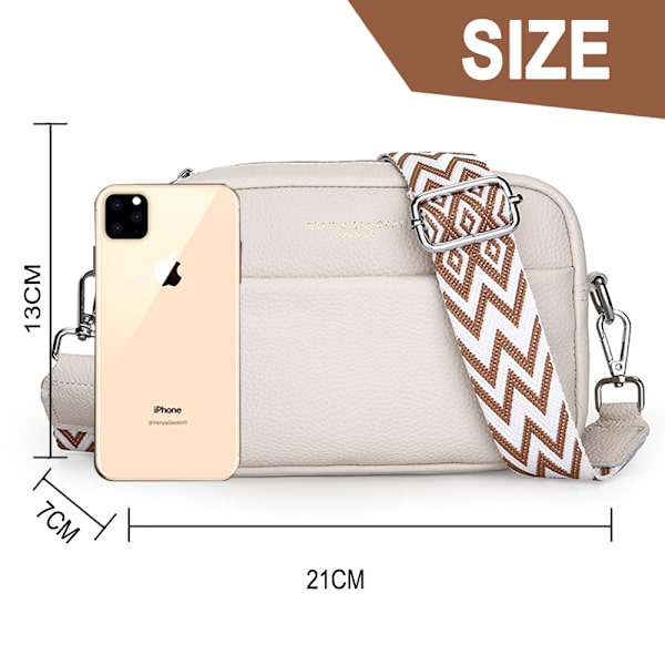 Crossbody-väskor för kvinnor Crossbody-kameraväska Handväska Tjock rem