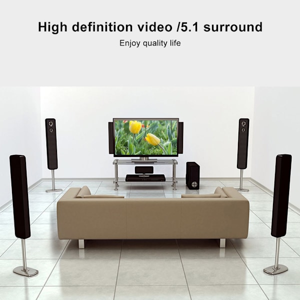 HDMI2.0 Ljudextraktor Stöd för 4K@60Hz YUV 4：4:4HDR TV-kabel till 3.5 Optisk Dekoder