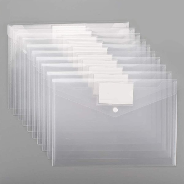 Plast 20-pack kuvert Polykuvert, genomskinligt dokument