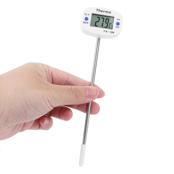 LCD-mattermometer för mat, sond, kök, matlagning, grill, mjölktemperatur