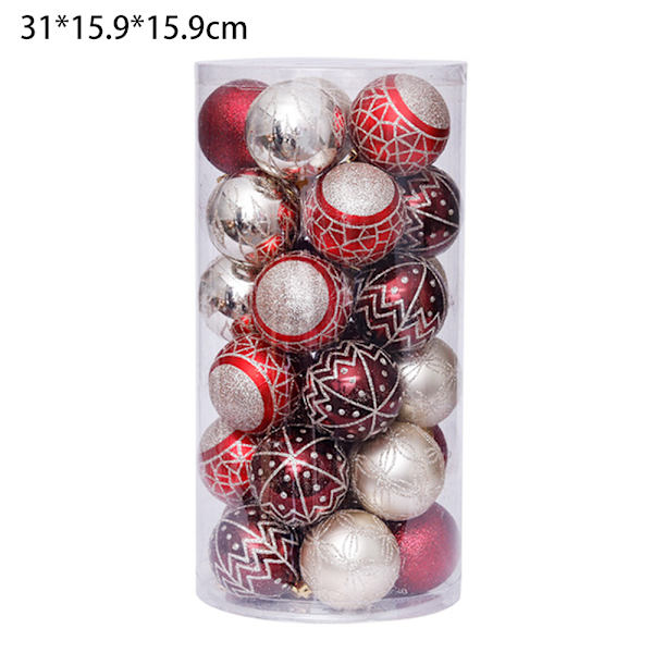60mmDelicate Color Theme & Glittering Christmas Tree Pendants