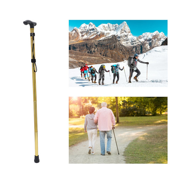 Gåkäpp för ökat självförtroende vid promenader, portabel käpp med intelligent design, hållbar lättviktskäpp för utomhusäventyr