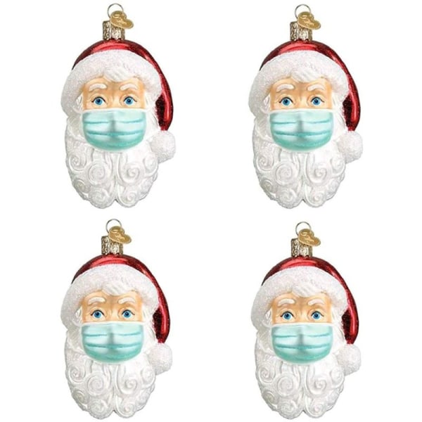Anhänger Weihnachtsmann mit Maske,3D Weihnachtsdekorationen,