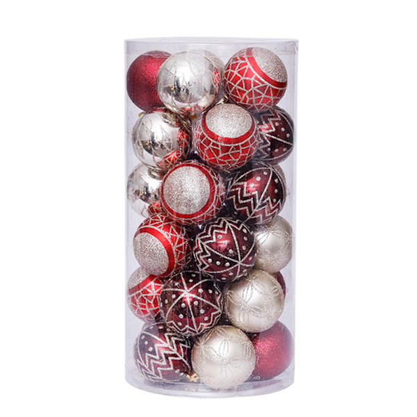 60mmDelicate Color Theme & Glittering Christmas Tree Pendants