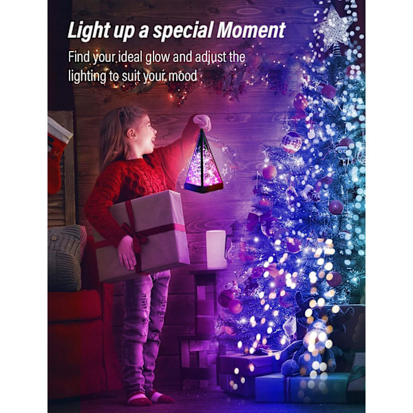 Guirlandes Lumineuses à Piles, 4 Paquet 3*AA Alimenté par