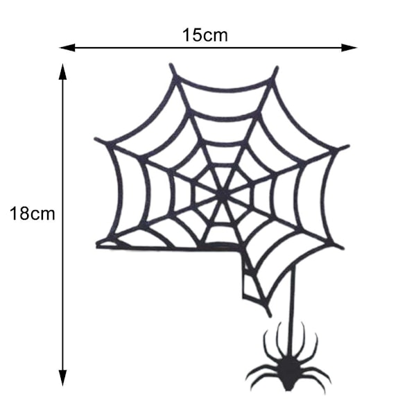 Halloween dörrhörnskylt i trä häxa spindel Halloween dekor