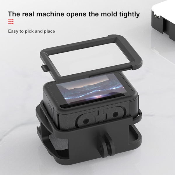 TELESIN Plast Actionkamera Skyddsbur Anti-Fall Kylram för Gopro hero9