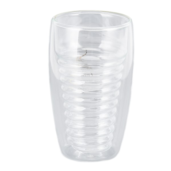 Dubbelväggig Glaskaffekopp 320ml Hög Temperaturbeständighet
