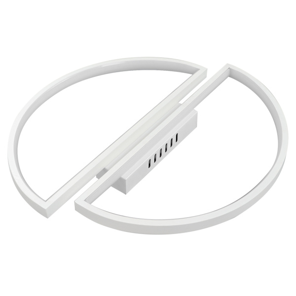 Taklampa 2-sidig halvcirkelformad design modern minimalistisk