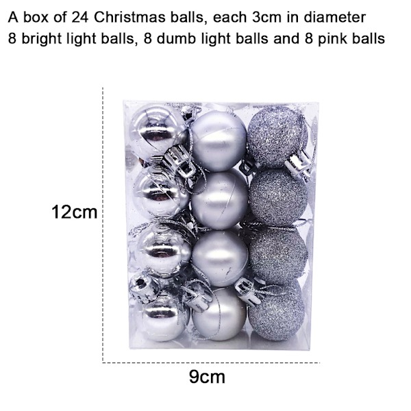 Christmas Balls Ornaments for Xmas Tree - Christmas Tree