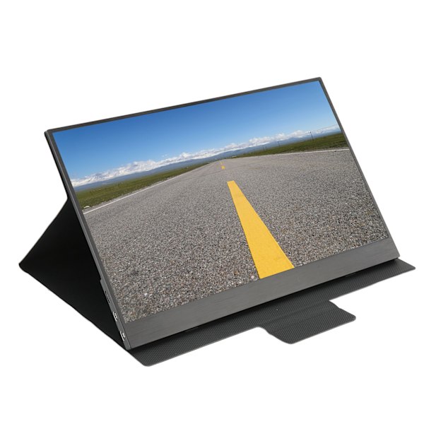 Bärbar Monitor 15 Tum 1080P IPS Typ C Liten Lätt Datorskärm för Smartphone Surfplatta Laptop 100‑240VUS