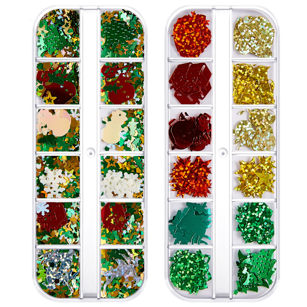 Colored Sequins Nails Art, Glitters Thin Paillette Flakes