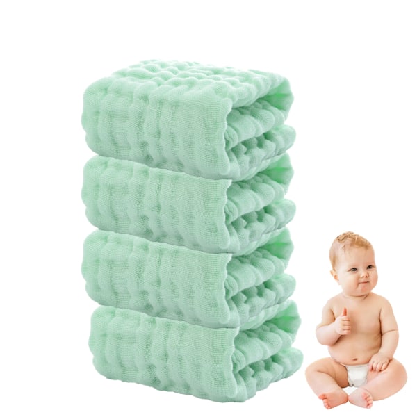 Baby Muslin Washcloths - Mjuka Ansiktsdukar, Absorberande Bad Ansikte