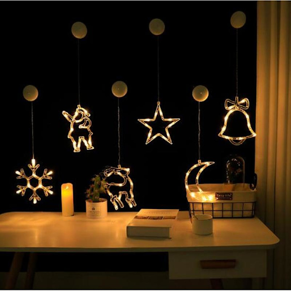 Fensterbild Weihnachtsbaum 35 LED - Fensterdeko mit Timer -