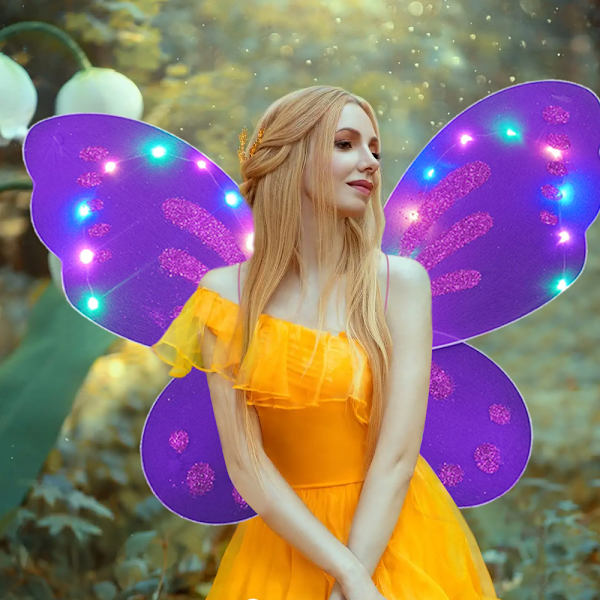 LED Dress Up Wings Flashing Angel Wings Light Up Butterfly