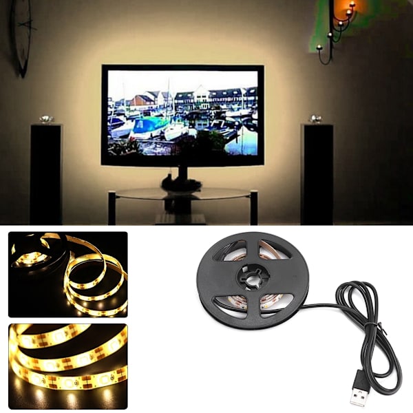 LED-TV-bakgrundsbelysning med USB-hyllbelysning TV-bakgrundsbelysningsremsa