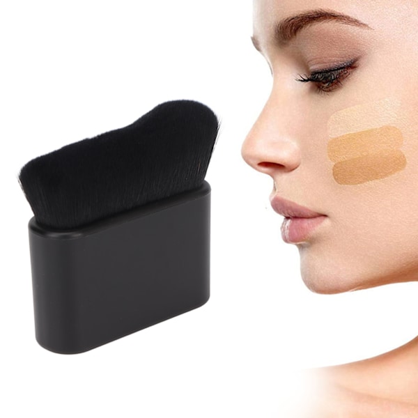 Sminkborste för Självbruning, Mjuka Borsthår Ger Streckfri Applicering, Vågig Borsthuvud Säkerställer Airbrush-finish, Ergonomisk Design För