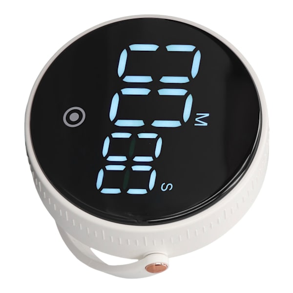 Digital Köktimer Magnetisk Stor LED-Skärm Barn Klassrum Nedräkning Justerbar Volym för Matlagning Fitness Vit