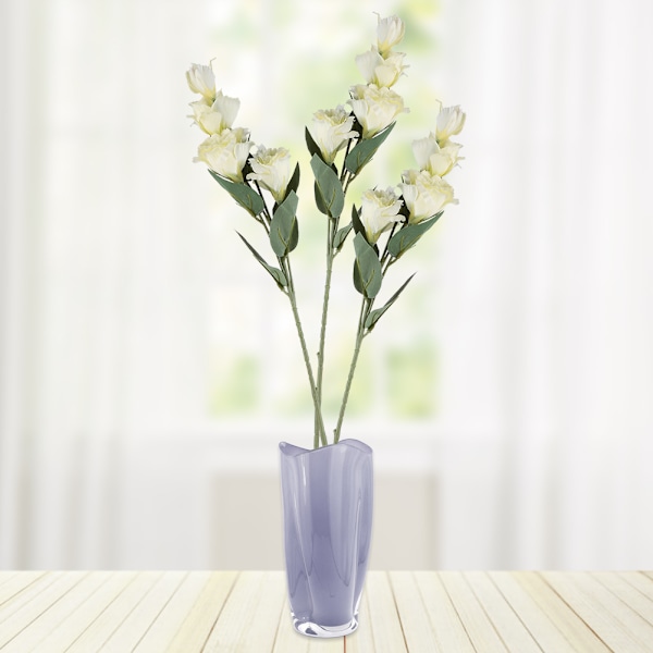 4 konstgjorda blommor med huvud för hem och bord